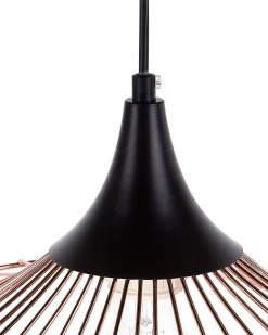 Candeeiro De Teto Metalico Cor De Cobre Mazaro