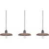 Candeeiro De Teto Para 3 Lampadas Em Madeira Escura Manjeera