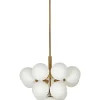 Candeeiro De Teto Para 13 Lampadas Em Metal De Cor Bronze Birrie