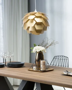 Candeeiro De Teto Pequeno Dourado Segre