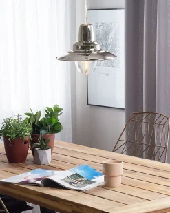 Candeeiro De Teto Prateado Pinega