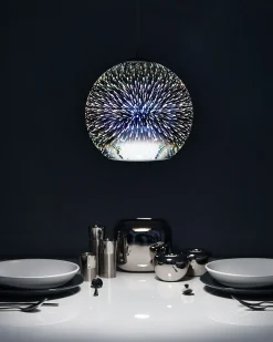 Candeeiro De Teto Prateado Sessera