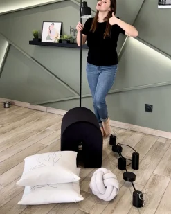 Candeeiro De Teto Preto Com Led Integrado Sestra