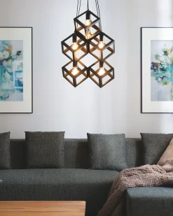 Candeeiro De Teto Preto Chrisola