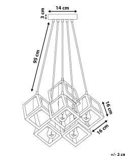 Candeeiro De Teto Preto Chrisola