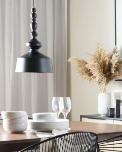 Candeeiro De Teto Preto Driva