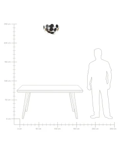Candeeiro De Teto Preto E Dourado Para 3 Lampadas Maritsa