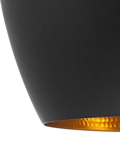 Candeeiro De Teto Preto E Dourado Fraser