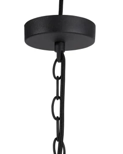 Candeeiro De Teto Preto E Dourado Thames Ii