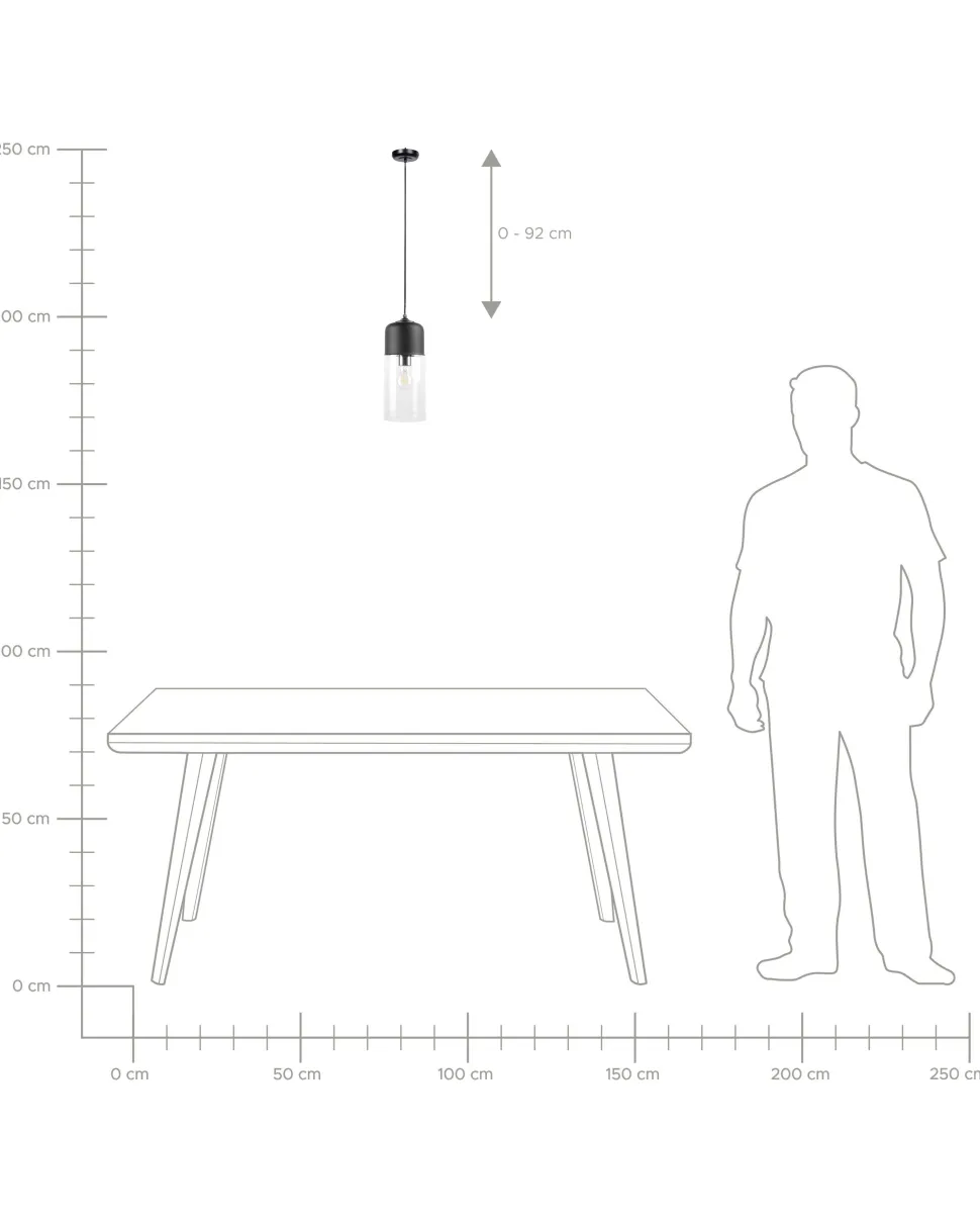 Candeeiro De Teto Preto Purus