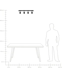 Candeeiro De Teto Preto Tigris