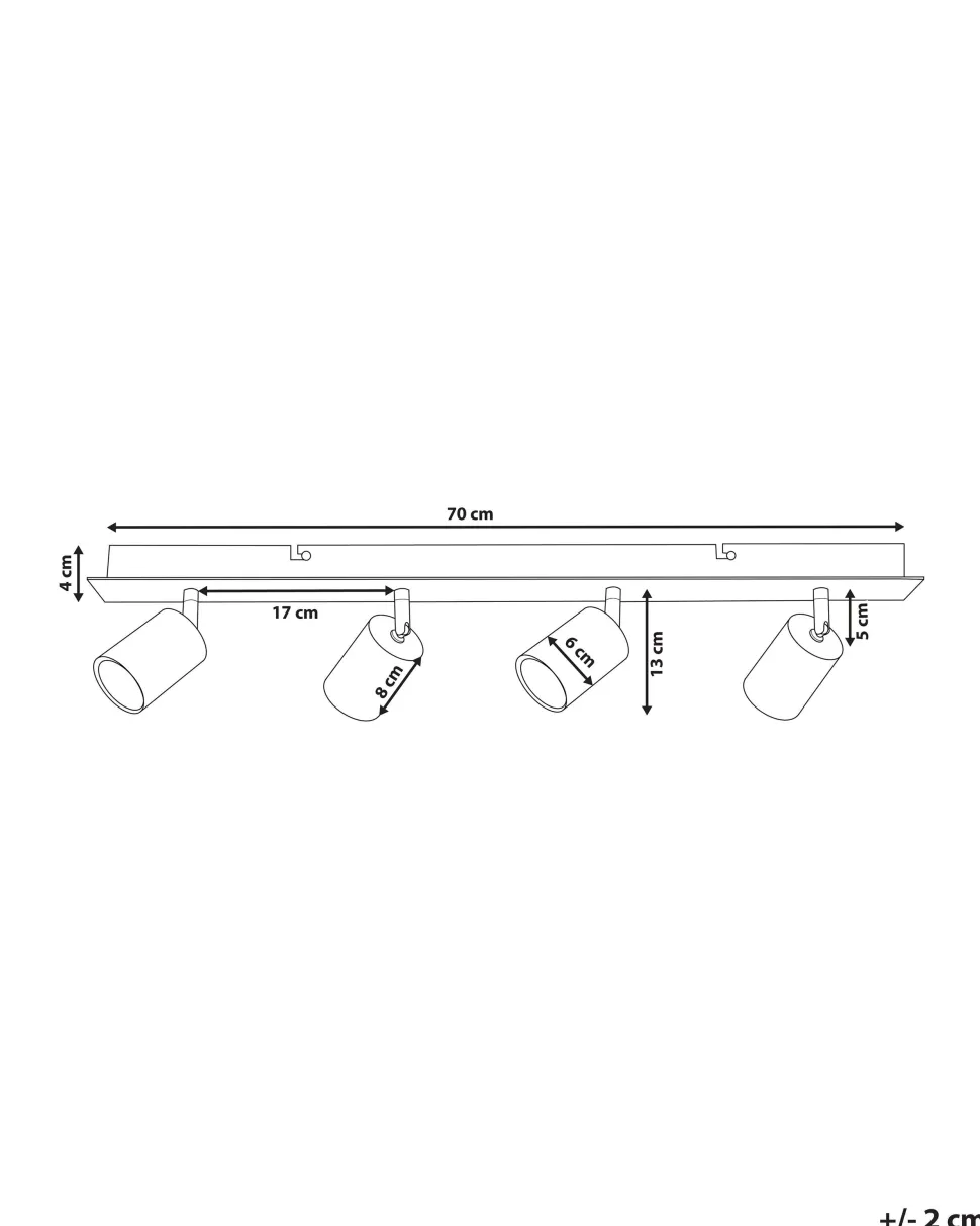 Candeeiro De Teto Preto Tigris