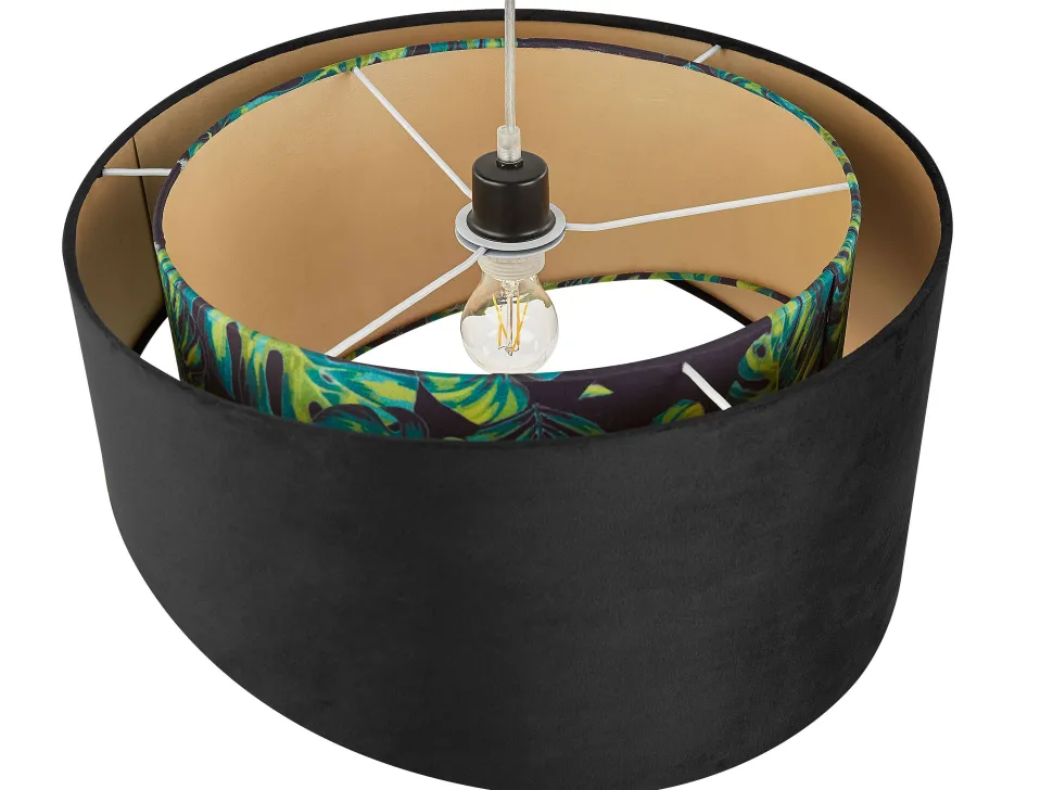 Candeeiro De Teto Preto Zeja