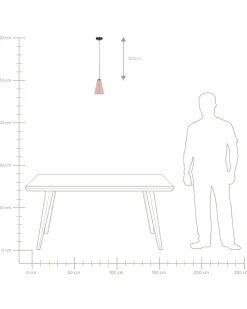 Candeeiro De Teto Rosa Cares