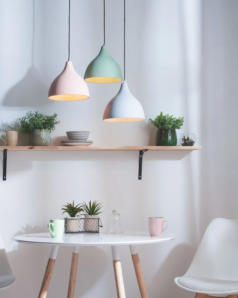 Candeeiro De Teto Rosa Lambro