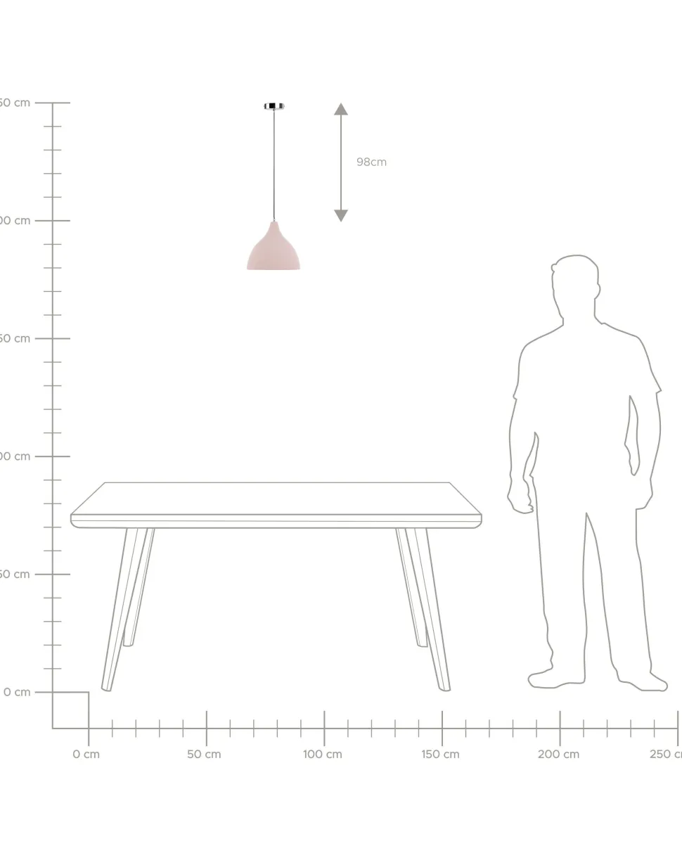 Candeeiro De Teto Rosa Lambro