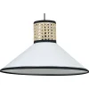 Candeeiro De Teto Suspenso Branco E Natural 188 Cm Mantua