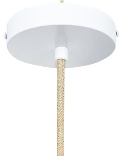 Candeeiro De Teto Suspenso Em Rattan Vermelho E Natural 167 Cm Luyano