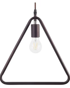 Candeeiro De Teto Triangular De Metal Castanho Juruena