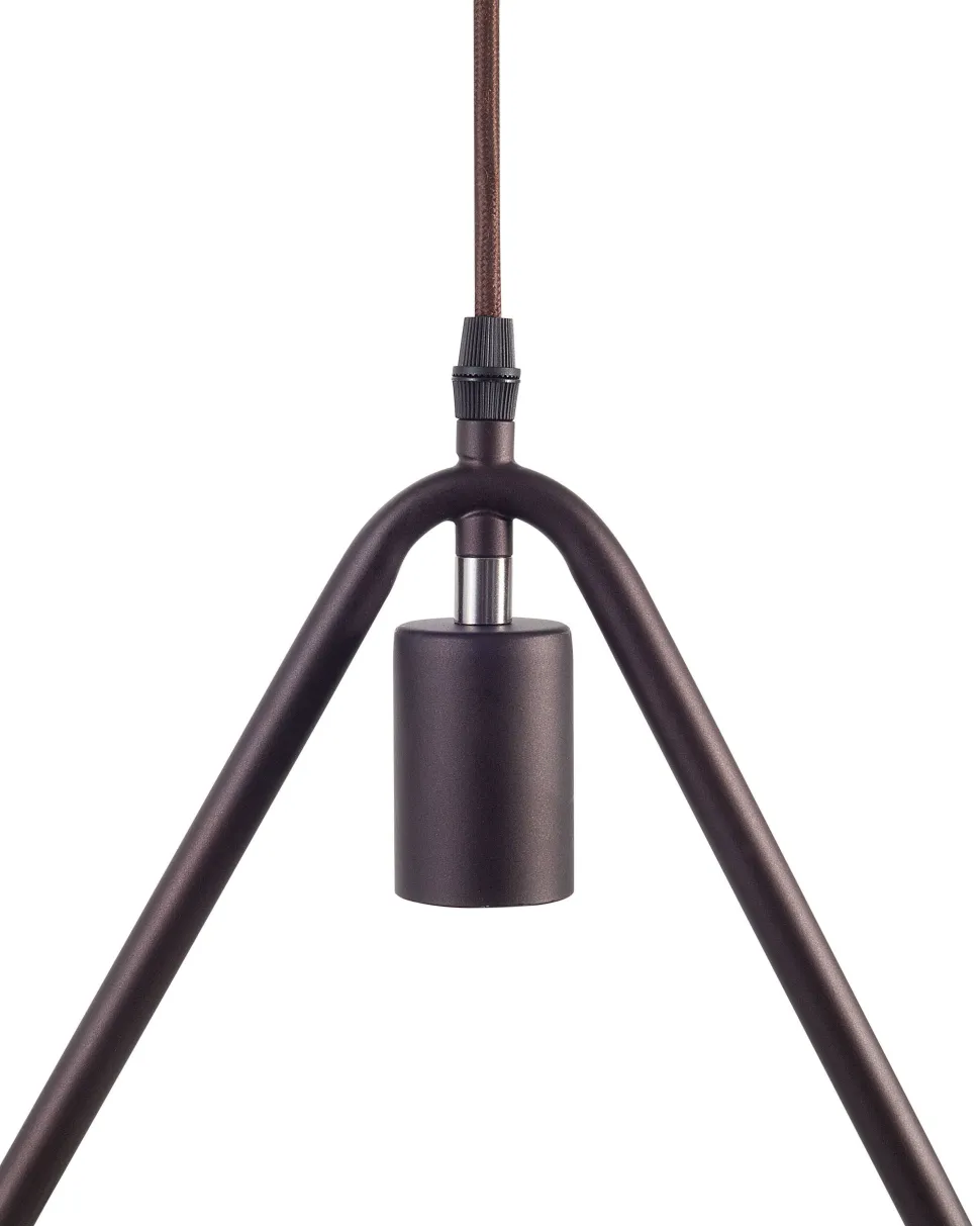 Candeeiro De Teto Triangular De Metal Castanho Juruena