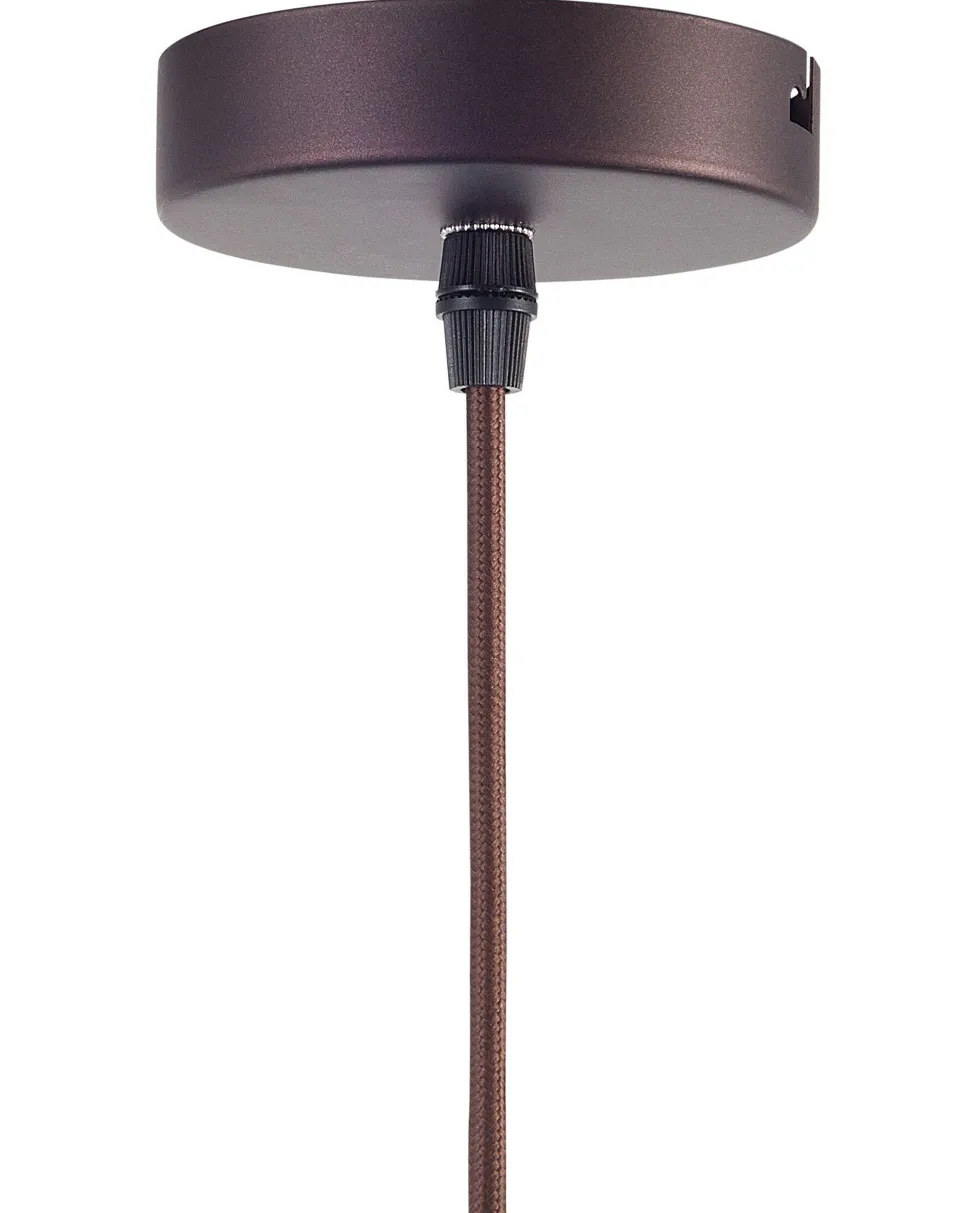 Candeeiro De Teto Triangular De Metal Castanho Juruena