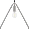 Candeeiro De Teto Triangular De Metal Cinzento Juruena