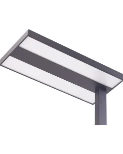 Candeeiro Led De Pe Em Metal Preto 197 Cm Taurus