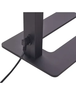 Candeeiro Led De Pe Em Metal Preto 197 Cm Taurus