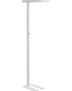 Candeeiro Led De Pe Em Metal Branco 197 Cm Taurus