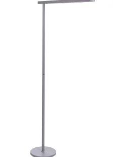 Candeeiro Led De Pe Em Metal Prateado 186 Cm Perseus