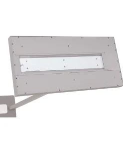 Candeeiro Led De Pe Em Metal Prateado 197 Cm Taurus