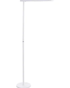 Candeeiro Led De Pe Em Metal Branco 186 Cm Perseus