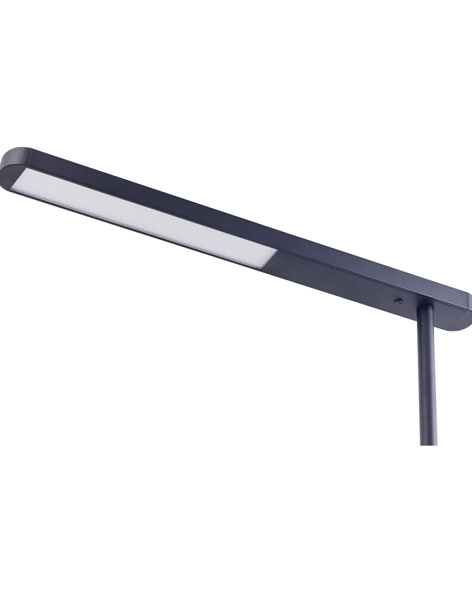Candeeiro Led De Pe Em Metal Preto 186 Cm Perseus