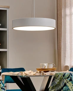 Candeeiro Led Em Metal Branco Balili