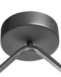 Candeeiro Led Em Metal Preto Agno
