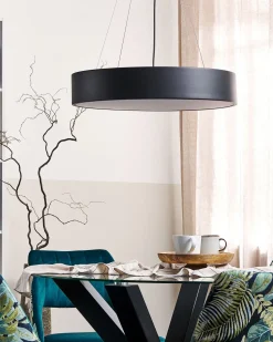 Candeeiro Led Em Metal Preto Balili