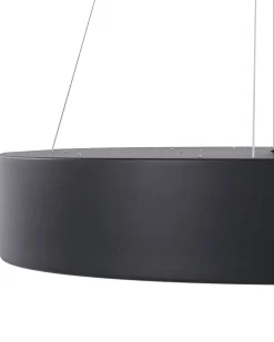 Candeeiro Led Em Metal Preto Balili