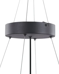 Candeeiro Led Em Metal Preto Balili
