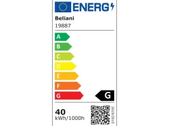Candeeiro Led Em Metal Preto Balili