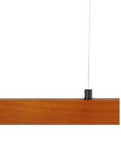 Candeeiro Suspenso Led Em Madeira Escura Stewarts