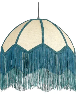 Candeeiro Suspenso Natural E Azul Milagro