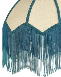 Candeeiro Suspenso Natural E Azul Milagro