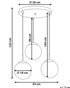 Candeeiro Suspenso Para 3 Lampadas Em Vidro Multicolor Kangaroo