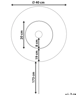 Candeiro De Parede Em Papel Natural 40 Cm Yaapi
