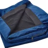 Capa De Poltrona De Veludo Azul Bernes