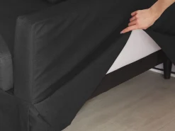 Capa De Sofa 3 Lugares Preta Gilja