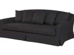 Capa De Sofa 3 Lugares Preta Gilja