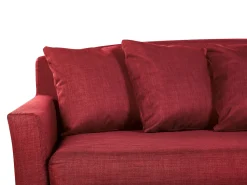 Capa De Sofa 3 Lugares Vermelha Gilja
