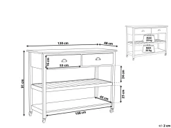 Carrinho De Cozinha Branco Navarino