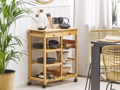 Carrinho De Cozinha Castanho Claro Morino